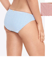 Load image into Gallery viewer, Ralph Lauren Women&#39;s Seersucker Stripe Bikini Bottoms, Coral, 14
