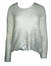 Load image into Gallery viewer, BAR III Women&#39;s Metallic High-Low Sweater, White, S
