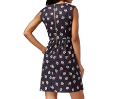 Load image into Gallery viewer, Maison Jules Women&#39;s Leaf Print Surplice Sheath Dress, Deep Black, XL
