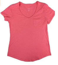 Load image into Gallery viewer, Charter Club Women's Short Sleeve V-neck Soft Cotton Pajama Top, Pink, XS
