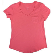 Load image into Gallery viewer, Charter Club Women's Short Sleeve V-neck Soft Cotton Pajama Top, Pink, XS
