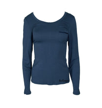 Load image into Gallery viewer, Alfani Women&#39;s Scoop Neck Essentials Soft Pajama Top,British Blue , M
