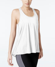 Load image into Gallery viewer, Ideology Women&#39;s Mesh Racerback Swing Tank Top, White, S

