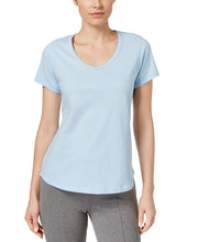 Load image into Gallery viewer, Charter Club Women's Sweetheart-Neckline Cotton Pajama Top, Blue, S
