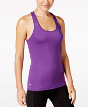Load image into Gallery viewer, Ideology Women&#39;s Moisture Wicking Laser Cut Athletic Shirt, Purple, XL
