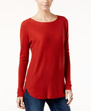 Load image into Gallery viewer, INC Women's High-Low Pullover Sweater,Burnt Pepper, L
