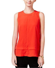 Load image into Gallery viewer, Maison Jules Women's Tiered Sleeveless Top, Loving Red, XS
