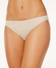 Load image into Gallery viewer, Charter Club Plus Women&#39;s Pretty Cotton Thong, Beige Khaki, 2XL
