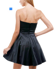 Load image into Gallery viewer, City Studios Juniors&#39; Satin Strapless Skater Dress, Electric Blue, 5
