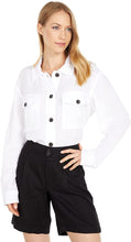 Load image into Gallery viewer, Sanctuary Women&#39;s Crinkled Cotton Shirt Jacket, White, XS
