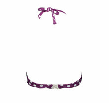 Load image into Gallery viewer, Kenneth Cole Women&#39;s Reaction Ruffled Halter Bikini Top, Purple, S

