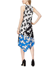Load image into Gallery viewer, Alfani Women&#39;s Sleeveless Floral Printed Asymmetrical Swing Dress, 14
