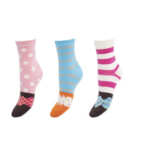 Load image into Gallery viewer, Belloago Cute Cotton Donut Socks Gift Box (3-Pairs)-Sugar Crush
