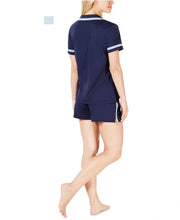 Load image into Gallery viewer, Alfani Plus Women&#39;s Pima Cotton Short Sleeve Pajama Set, Blue, XXL

