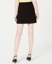 Load image into Gallery viewer, Maison Jules Women's Scalloped Button-Detail Skirt, Black, XL
