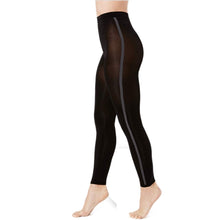 Load image into Gallery viewer, INC Women's Varsity-Stripe Footless Tights, Black Stripe, XS/S
