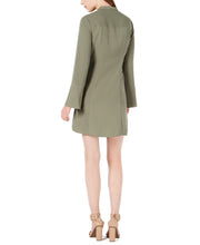 Load image into Gallery viewer, Bar III Women&#39;s Bell Long Sleeves Tie-Front Dress, Dusty Olive, Large
