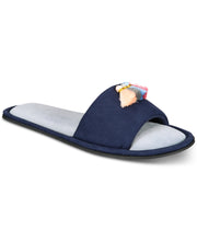 Load image into Gallery viewer, INC International Concepts Women's Tassel Slippers, Navy, L (9-10)
