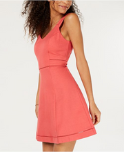 Load image into Gallery viewer, Bar III Women&#39;s Crochet-Trim Fit &amp; Flare Dress, Dark Starfish, XS
