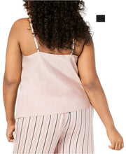 Load image into Gallery viewer, INC Plus Women's Scalloped Neckline Camisole Pajama Top, Deep Black, 2X
