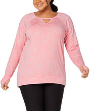 Load image into Gallery viewer, Ideology Plus Women&#39;s Plus Fitness Workout Pullover Top, Pink, 1X
