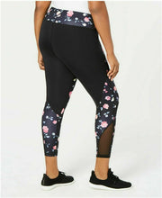 Load image into Gallery viewer, Ideology Plus Women&#39;s Ditsy Floral Printed Leggings, Black, 2X
