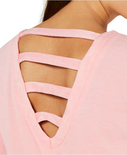 Load image into Gallery viewer, Ideology Women&#39;s Sunkissed Strappy-Back thumb Hole Top, Peach Kiss, S
