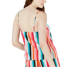 Load image into Gallery viewer, I.N.C. Women's Multi-Stripe Pajama Camisole, Rainbow Stripe, M
