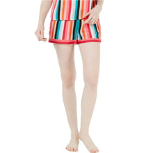 Load image into Gallery viewer, INC Women's Striped Pajama Shorts, Rainbow Stripe, S
