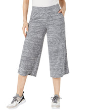 Load image into Gallery viewer, Ideology Women&#39;s Cropped Wide-Leg Soft Sweatpants, Charcoal Heather, S
