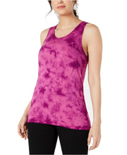 Load image into Gallery viewer, Ideology Women&#39;s Tie-Dyed Lattice-Back Tank Top, Sweet Tart, XL
