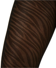 Load image into Gallery viewer, INC International Concepts Women's Zebra Print Tights, Black, S/M
