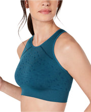 Load image into Gallery viewer, Ideology Women&#39;s Seamless Racerback Medium-Impact Sports Bra, Teal, M

