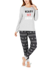 Load image into Gallery viewer, Family Pajamas Women's Ready Set Snow Comfy and Cozy Pajama Set, XS
