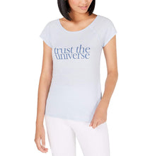 Load image into Gallery viewer, Ideology Plus Women&#39;s Trust the Universe Athletic Shirt, Blue, XXL
