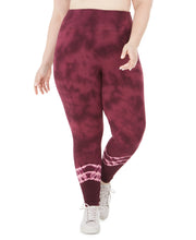 Load image into Gallery viewer, Ideology Plus Women&#39;s Tie Dyed Leggings, Red Passion, 1X
