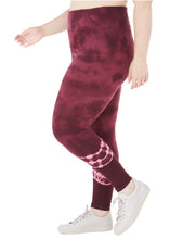 Load image into Gallery viewer, Ideology Plus Women&#39;s Tie Dyed Leggings, Red Passion, 1X
