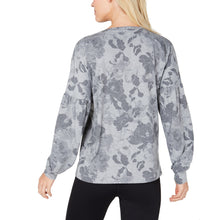 Load image into Gallery viewer, Ideology Women&#39;s Balloon-Sleeve Floral-Print Top, Graceful Floral, L
