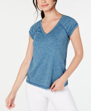 Load image into Gallery viewer, Ideology Women&#39;s Rapidry Heathered Athletic Shirt, Goblin Blue, S
