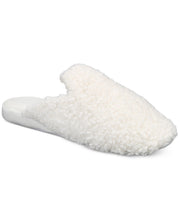 Load image into Gallery viewer, Charter Club Women's Faux-Sherpa Memory Foam Slippers, White, S (5-6)
