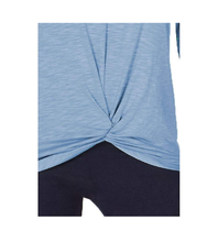 Load image into Gallery viewer, Ideology Women&#39;s Knot-Front Long Sleeves Soft Top, Cosmic Cobalt, S
