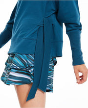 Load image into Gallery viewer, Ideology Women&#39;s Cowl-neck Side-Tie Top, Aquatic Teal, L
