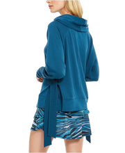 Load image into Gallery viewer, Ideology Women&#39;s Cowl-neck Side-Tie Top, Aquatic Teal, L
