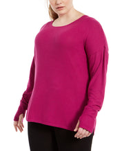 Load image into Gallery viewer, Ideology Plus Women&#39;s Long-Sleeve Athletic Top, Passion Berry, 3X
