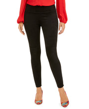 Load image into Gallery viewer, INC Plus Women's Pintucked Moto Suede High-Waisted Leggings, Black, 3X
