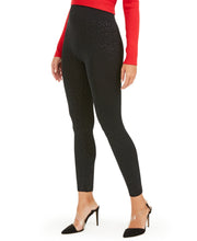 Load image into Gallery viewer, INC Women's Seamless Animal-Print High-Waisted Leggings, Black, M/L
