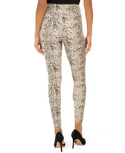 Load image into Gallery viewer, INC Women&#39;s Shaping Texture Full-Length High-Rise Leggings, Snakeskin, XS
