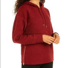 Load image into Gallery viewer, Ideology Women&#39;s Warm-Up Zip-Hem Sweatshirts Hoodie, Cherry Pie, S
