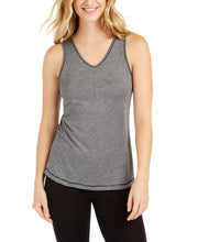 Load image into Gallery viewer, Ideology Women&#39;s Strappy-Back Striped Tank Top, Noir Black, X-Small
