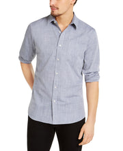 Load image into Gallery viewer, Sun + Stone Men's Kevin Regular-Fit Chambray Cotton Shirt, Navy, S
